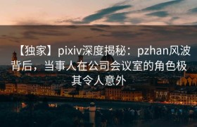 【独家】pixiv深度揭秘：pzhan风波背后，当事人在公司会议室的角色极其令人意外