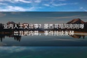 业内人士又出事？墨西哥暗网刚刚曝出丑闻内幕，事件持续发酵