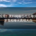 搜索围观！黑料网每日吃瓜曝光，独家真相曝光真相大白